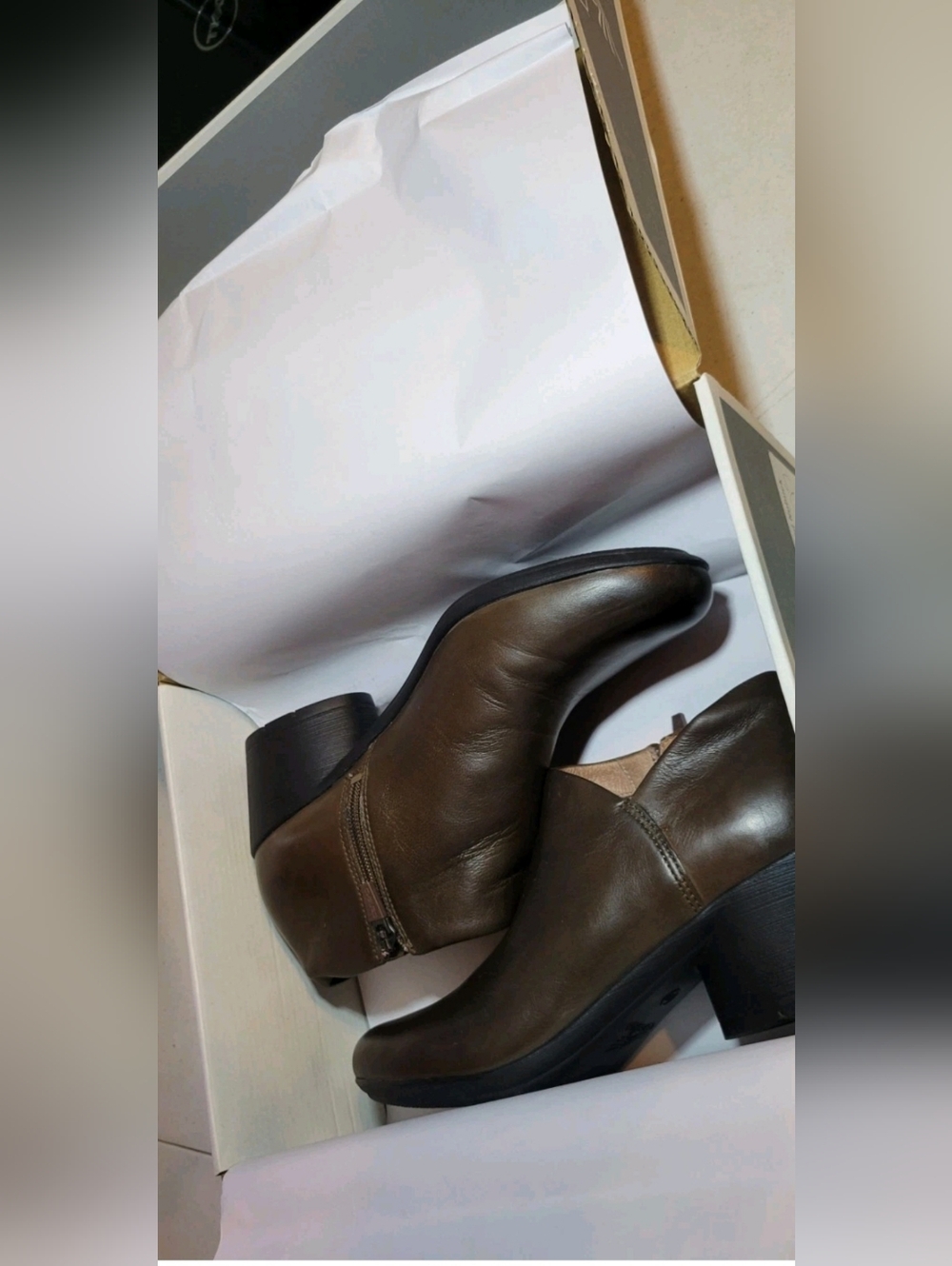 Womens Shoes Size 8.5/9 Dansko Raina Mushroom Burnished Nubuck Brown Ankle Boots - Picture 6 of 7